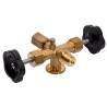Robinet double pointeau forme "A"